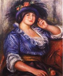 Auguste renoir Young Girl with a Rose oil painting image